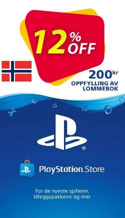 12% OFF Playstation Network - PSN Card 200 NOK - Norway  Discount