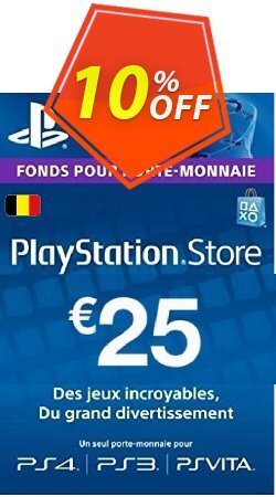 10% OFF PlayStation Network - PSN Card - 25 EUR - Belgium  Discount