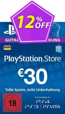 12% OFF PlayStation Network - PSN Card - 30 EUR - Germany  Discount