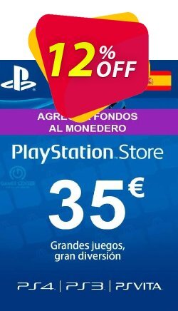 PlayStation Network (PSN) Card - 35 EUR (Spain) Deal