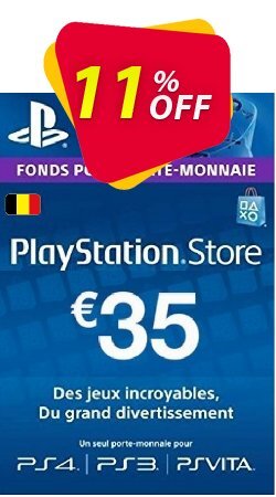 11% OFF PlayStation Network - PSN Card - 35 EUR - Belgium  Discount