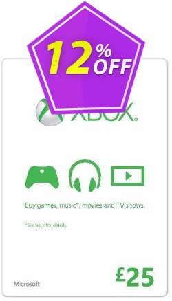 Microsoft Gift Card - £25 - Xbox One/360  Coupon discount Microsoft Gift Card - £25 (Xbox One/360) Deal - Microsoft Gift Card - £25 (Xbox One/360) Exclusive offer 