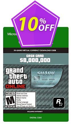 10% OFF GTA V 5 Megalodon Shark Cash Card - Xbox One Digital Code Discount