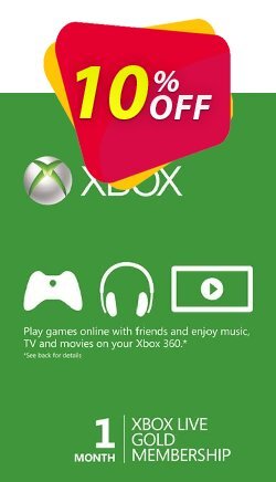 1 Month Xbox Live Gold Membership (Xbox One/360) Deal