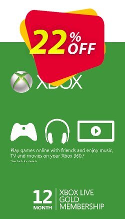 12 Month Xbox Live Gold Membership - (EU) Deal