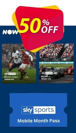 NOW TV - Sky Sports Mobile Month Pass Coupon discount NOW TV - Sky Sports Mobile Month Pass Deal - NOW TV - Sky Sports Mobile Month Pass Exclusive offer 