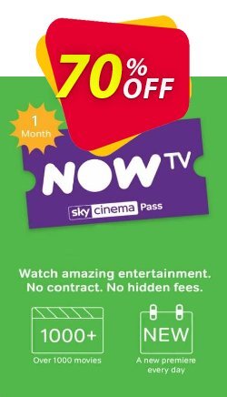 NOW TV - 1 Month Movie Pass Deal