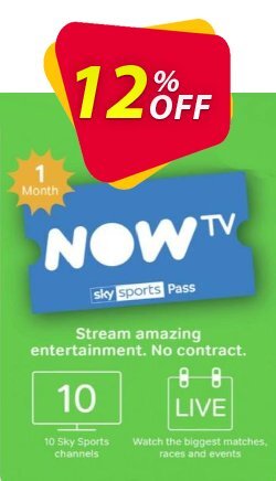 12% OFF NOW TV - 1 Month Sports Pass Discount