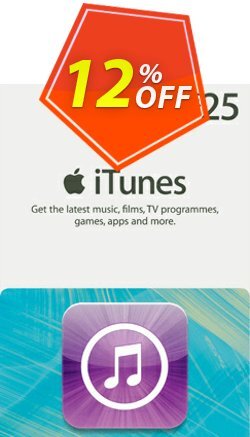 iTunes Gift Card - £25 Coupon discount iTunes Gift Card - £25 Deal. Promotion: iTunes Gift Card - £25 Exclusive offer for iVoicesoft