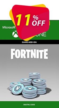 11% OFF Fortnite - 6,000 - 1,500 Bonus V-Bucks Xbox One Coupon code