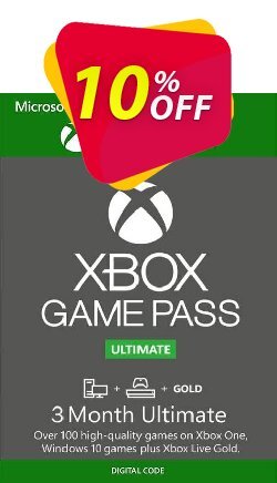 10% OFF 3 Month Xbox Game Pass Ultimate Trial Xbox One / PC Coupon code