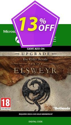 13% OFF The Elder Scrolls Online: Elsweyr Upgrade Xbox One Coupon code