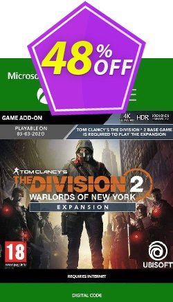 The Division 2 - Warlords of New York Xbox One Coupon discount The Division 2 - Warlords of New York Xbox One Deal - The Division 2 - Warlords of New York Xbox One Exclusive offer 