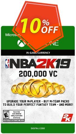 NBA 2K19: 200,000 VC Xbox One Deal