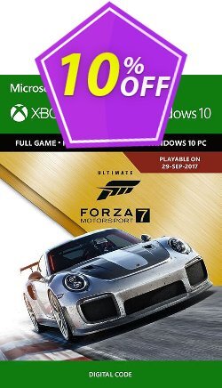 10% OFF Forza Motorsport 7 Ultimate Edition Xbox One/PC Discount