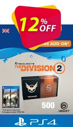 Tom Clancy's The Division 2 PS4 - 500 Premium Credits Pack Deal