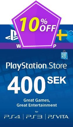 10% OFF Playstation Network - PSN Card 400 SEK - Sweden  Discount