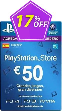 PlayStation Network (PSN) Card - 50 EUR (Spain) Deal