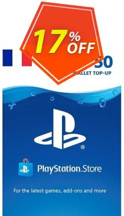 17% OFF PlayStation Network - PSN Card - 50 EUR - France  Coupon code