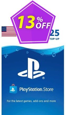 13% OFF PlayStation Network - PSN Card - 25 USD Coupon code