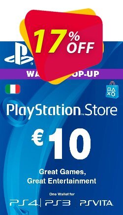 Playstation Network - PSN Card - 10 EUR - Italy Coupon discount Playstation Network (PSN) Card - 10 EUR (Italy) Deal - Playstation Network (PSN) Card - 10 EUR (Italy) Exclusive offer for iVoicesoft
