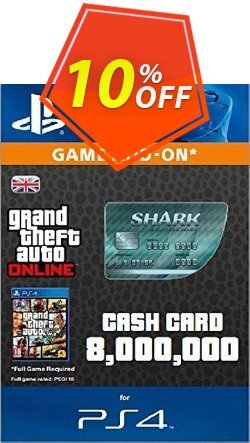 Grand Theft Auto Online (GTA V 5): Megalodon Shark Cash Card PS4 Deal