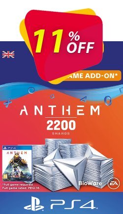 Anthem 2200 Shards PS4 (UK) Deal