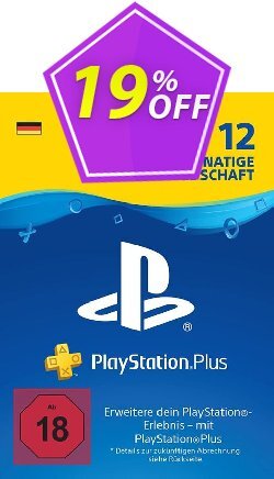 19% OFF PlayStation Plus - PS+ - 12 Month Subscription - Germany  Coupon code