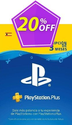 PlayStation Plus - PS+ - 3 Month Subscription - Spain Coupon discount PlayStation Plus (PS+) - 3 Month Subscription (Spain) Deal - PlayStation Plus (PS+) - 3 Month Subscription (Spain) Exclusive offer