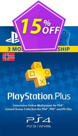 Playstation Plus - 3 Month Subscription (Norway) Deal