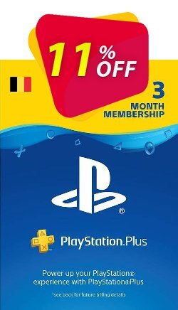 11% OFF Playstation Plus - PS+ - 3 Month Subscription - Belgium  Coupon code