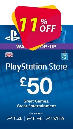 Playstation Network (PSN) Card - £50 (UK) Deal