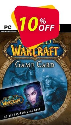 10% OFF World of Warcraft 30 Day Pre-Paid Game Card PC/Mac Discount