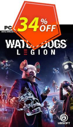 34% OFF Watch Dogs: Legion PC Coupon code