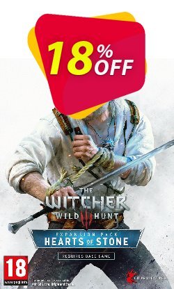 18% OFF The Witcher 3 Wild Hunt - Hearts of Stone PC Coupon code