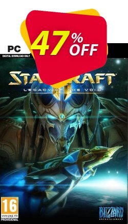 47% OFF Starcraft II 2: Legacy of the Void - PC/Mac  Coupon code