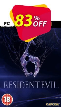 83% OFF Resident Evil 6 PC Discount