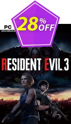 28% OFF Resident Evil 3 PC Coupon code