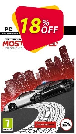 18% OFF Need For Speed Most Wanted PC Discount