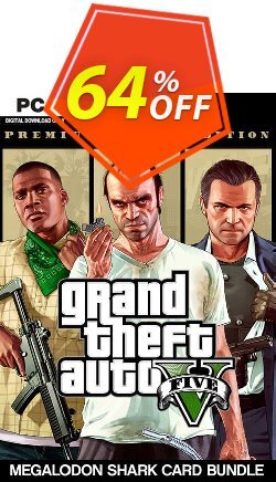 Grand Theft Auto V: Premium Online Edition & Megalodon Shark Card Bundle PC Coupon discount Grand Theft Auto V: Premium Online Edition &amp; Megalodon Shark Card Bundle PC Deal - Grand Theft Auto V: Premium Online Edition &amp; Megalodon Shark Card Bundle PC Exclusive offer 