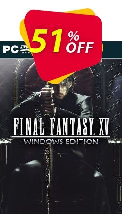 51% OFF Final Fantasy XV 15 Windows Edition PC Coupon code