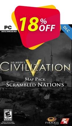 18% OFF Civilization V Scrambled Nations Map Pack PC Coupon code