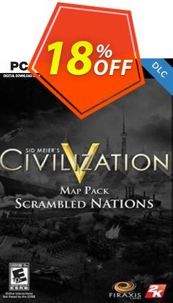 18% OFF Civilization V Scrambled Nations Map Pack PC Coupon code