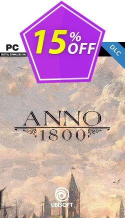 15% OFF Anno 1800 DLC PC Coupon code