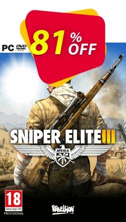 Sniper Elite 3 Afrika PC Coupon discount Sniper Elite 3 Afrika PC Deal - Sniper Elite 3 Afrika PC Exclusive offer 