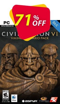 71% OFF Sid Meier's Civilization VI: Vikings Scenario Pack PC - WW  Coupon code