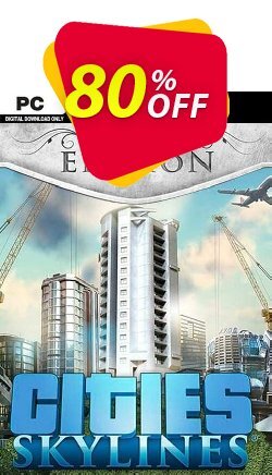 80% OFF Cities: Skylines Platinum Edition PC Coupon code