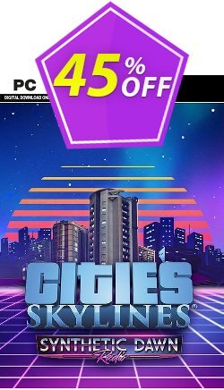 Cities Skylines PC - Synthetic Dawn Radio DLC Coupon discount Cities Skylines PC - Synthetic Dawn Radio DLC Deal - Cities Skylines PC - Synthetic Dawn Radio DLC Exclusive Easter Sale offer 