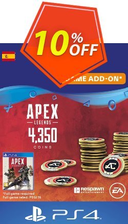 10% OFF Apex Legends 4350 Coins PS4 - Spain  Coupon code