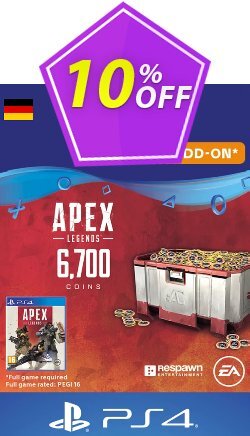 10% OFF Apex Legends 6700 Coins PS4 - Germany  Coupon code